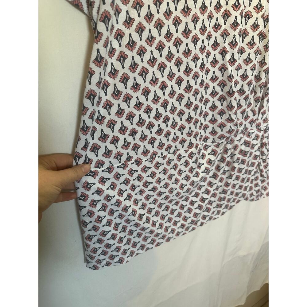 Liz Claiborne Printed Twist-Front Short Sleeve Top – Size XL - Picture 5 of 6